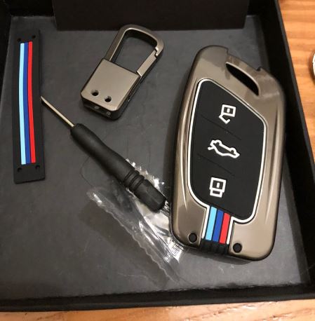 Ốp chìa khoá xe MG ZS, MG HS, MG 5 Hợp Kim Lót Sinicol Cao Cấp