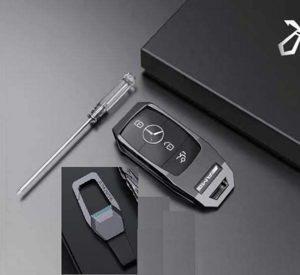 Ốp Bọc Chìa Khóa Xe Mercedes GLC GLA C E S Hợp Kim Cao Cấp