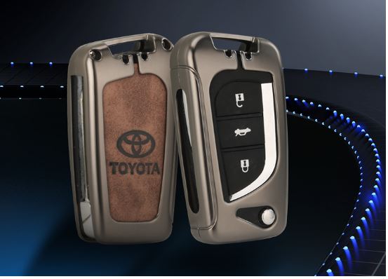 ÔP KHÓA CƠ GẬP TOYOTA INNOVA ALTIS HILUX FORTUNER HỢP KIM DA BÒ