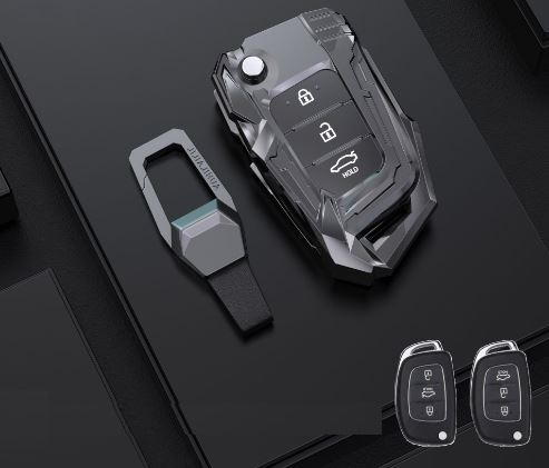 Ốp Bọc Chìa Khóa Hyundai Creta, I10, Tucson, Elantra Hợp Kim Iron Men