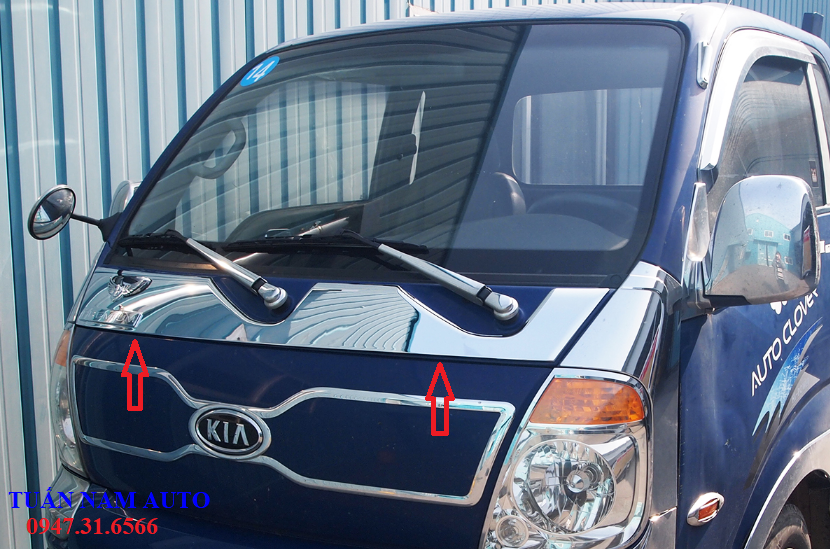 Ốp Nắp Capo, Cabo Xe Tải Kia K250/K200/Bonggo 3
