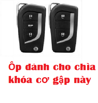 ÔP KHÓA CƠ GẬP TOYOTA INNOVA ALTIS HILUX FORTUNER HỢP KIM DA BÒ