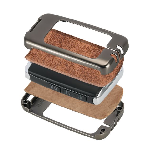 Ốp bọc bảo vệ chìa khóa Mazda CX3 CX8 CX30, Mazda 3 All New Hợp Kim Da Bò