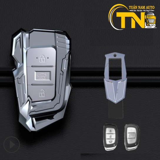 Ốp Bọc Chìa Khóa Hyundai Creta, I10, Tucson, Elantra Hợp Kim Iron Men