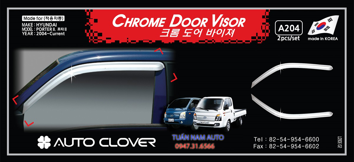 VÈ MƯA CRÔM XE TẢI HYUNDAI H150 / H100 / PORTER II