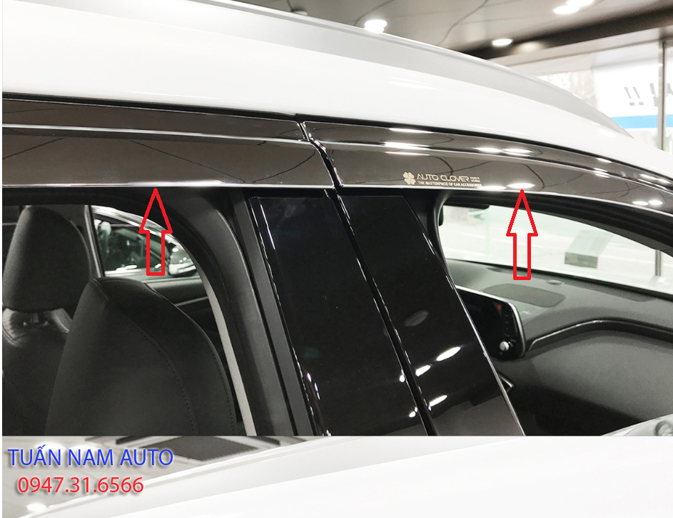 VÈ CHẮN MƯA MẠ CRÔM HYUNDAI SANTAFE 2021 2020 2019 2018