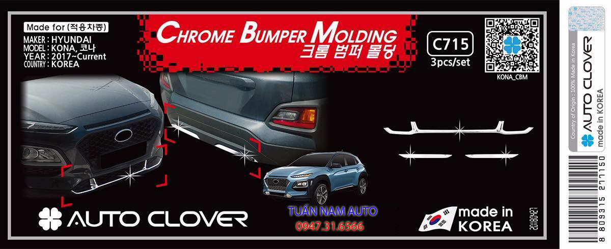 ỐP VIỀN BA ĐỜ XỐC TRƯỚC SAU KONA