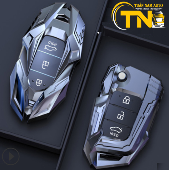 Ốp Bọc Bảo Vệ Chìa Khóa Xe Hyundai Kona, Accent, Santafe, Elantra Hợp Kim Iron Men