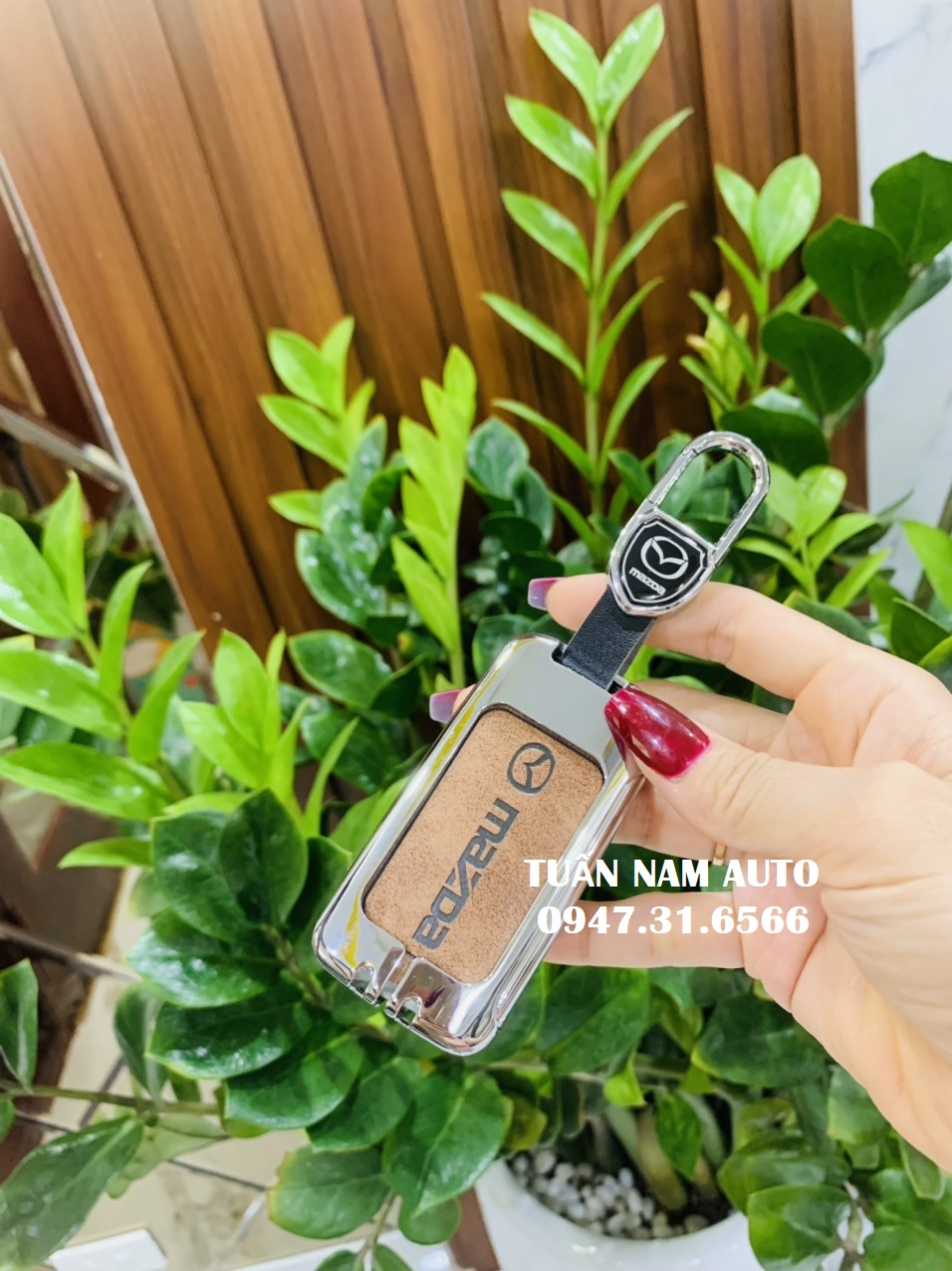 Ốp bọc bảo vệ chìa khóa Mazda CX3 CX8 CX30, Mazda 3 All New Hợp Kim Da Bò