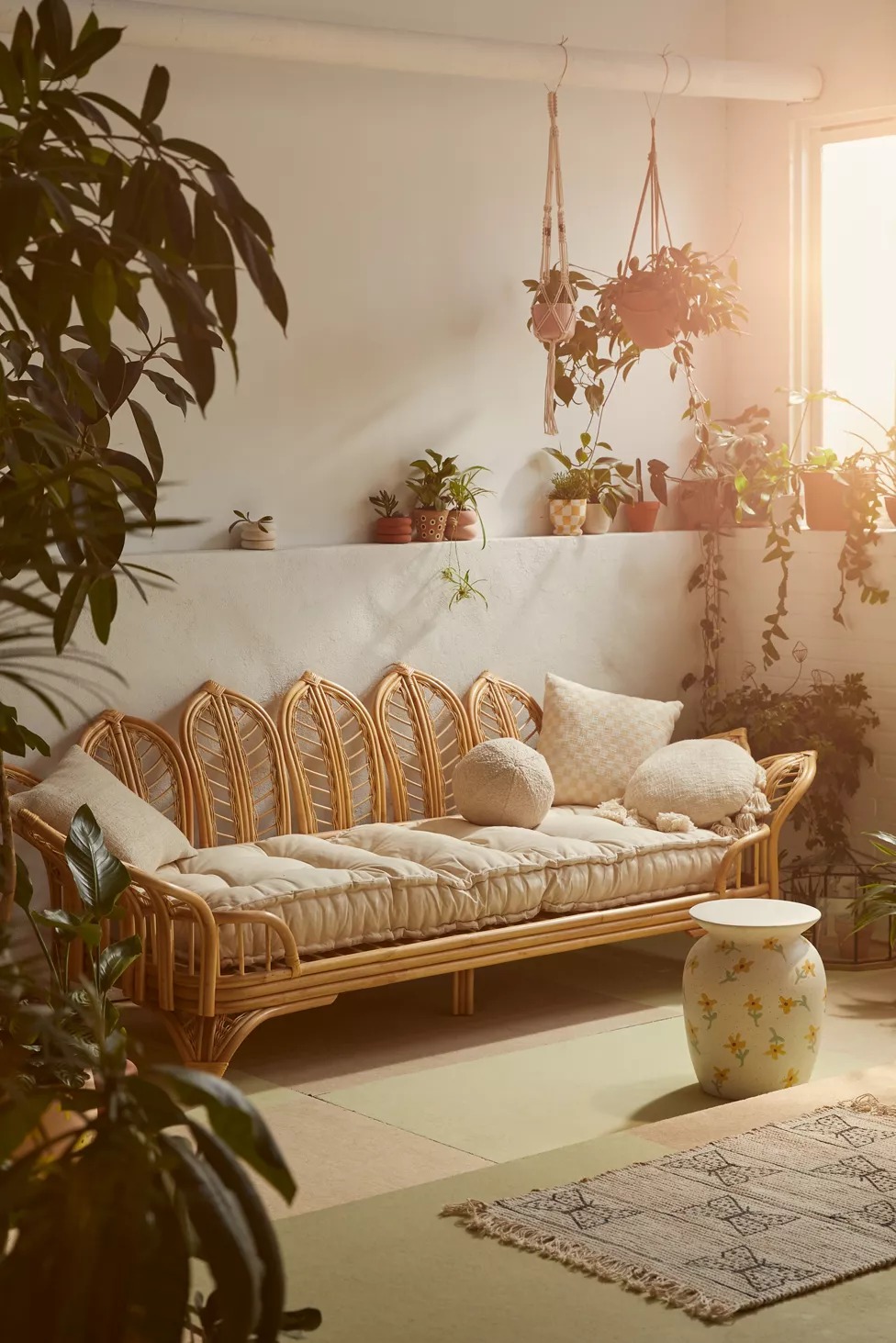 Bộ Bàn Ghế Sofa Mây Cánh Hoa