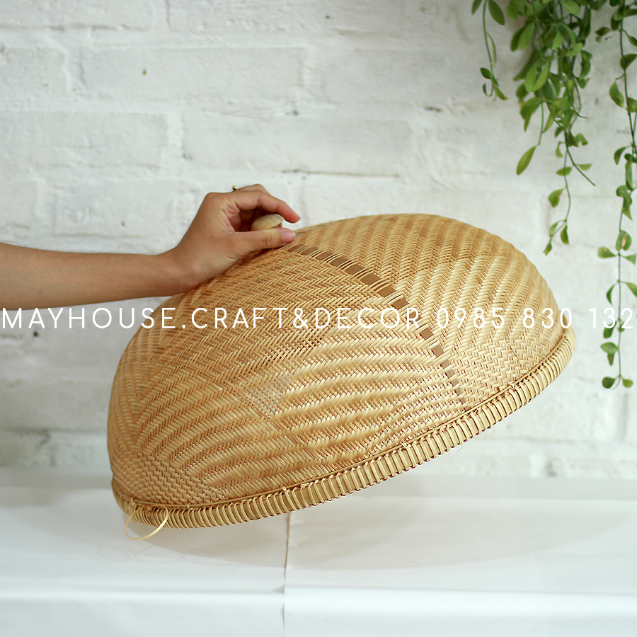 Lồng bàn tre tròn đan kỹ BL