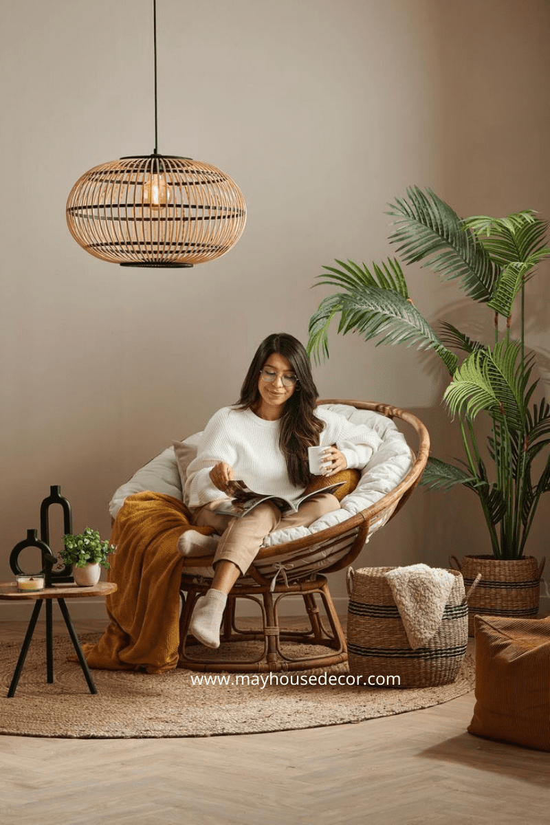 Ghế mây thư giãn Papasan đơn