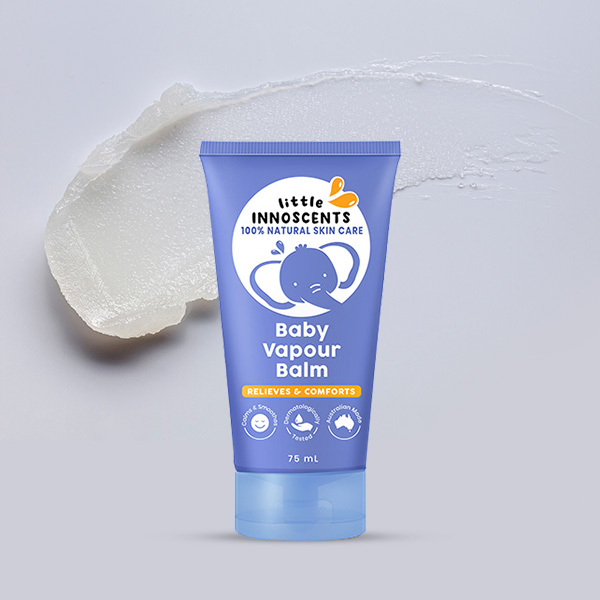 Dầu Bôi Giữ Ấm Ngực & Chắn Gió Cho Bé Sơ Sinh 100% Hữu Cơ Tự Nhiên - Little Innoscents Baby Vapour Balm 75ml