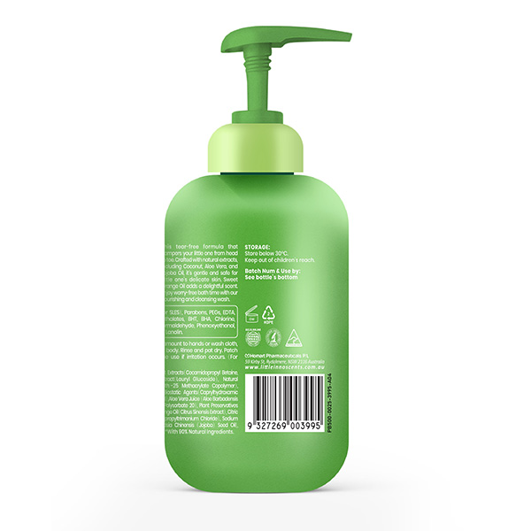 Sữa Tắm & Gội Thảo Dược Cho Bé An Toàn Và Lành Tính - Little Innocents Baby Hair & Body Wash 500ml