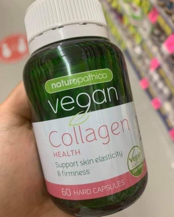 Viên uống hỗ trợ độ đàn hồi & độ săn chắc của da Naturopathica Vegan Collagen Health 60 Capsules