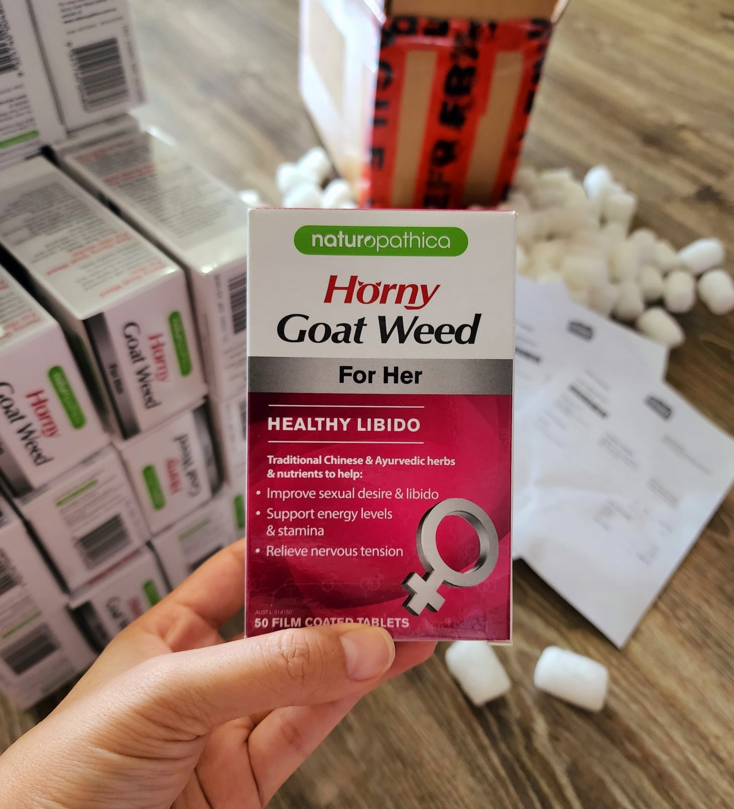 Horny Goat Weed For Her - Hỗ Trợ Sinh Lý Nữ Hộp 50 Viên