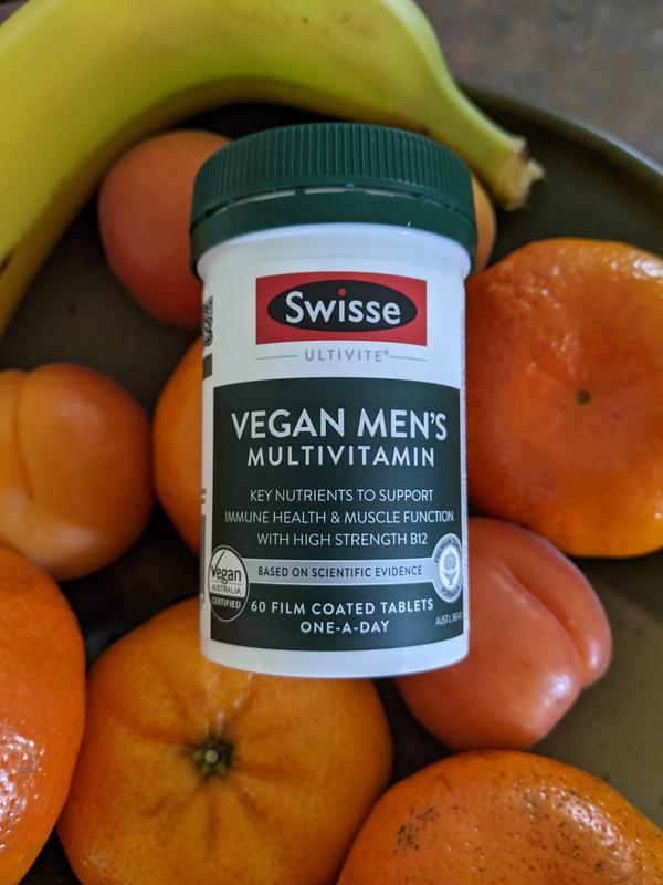 Viên uống vitamin thuần chay dành cho nam Swisse Vegan Mens Ultivite 60 Tablets