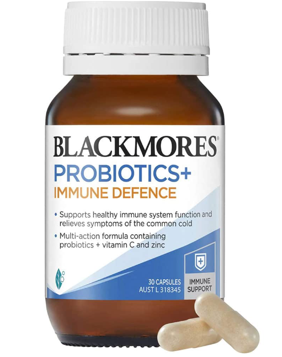 Men Vi Sinh Hỗ Trợ Hệ Miễn Dịch Blackmores Probiotics+ Immune Defence Gut Health Vitamin 30 Viên