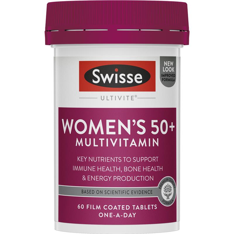 Viên uống vitamin tổng hợp cho phụ nữ 50 tuổi - Swisse Womens Multivitamin 50+ 60 Viên