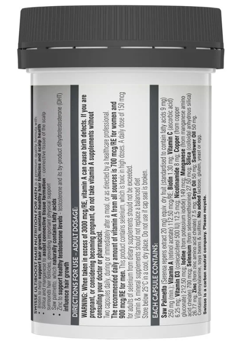 Swisse Hair Nutrition For Men 60 Capsules