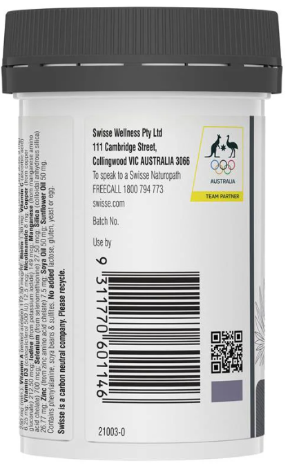 Swisse Hair Nutrition For Men 60 Capsules