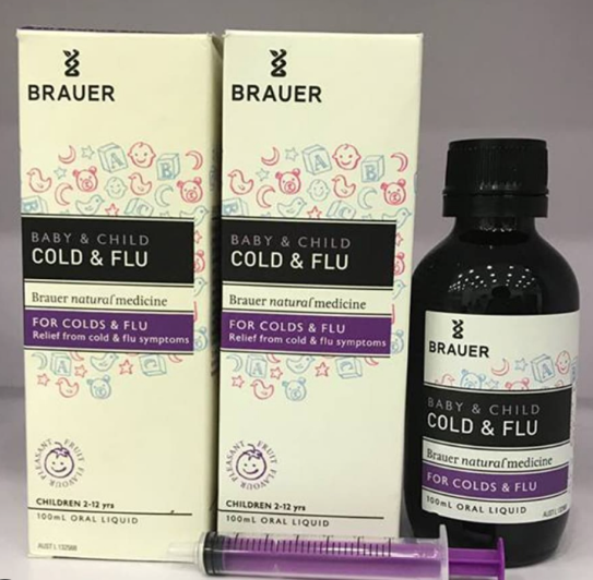 Siro Trị Cảm Cúm Cho Bé Brauer Baby & Child Cold & Flu 100ML