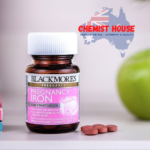 Blackmores Pregnancy Iron - Viên uống bổ sung Sắt cho mẹ bầu 30 Viên