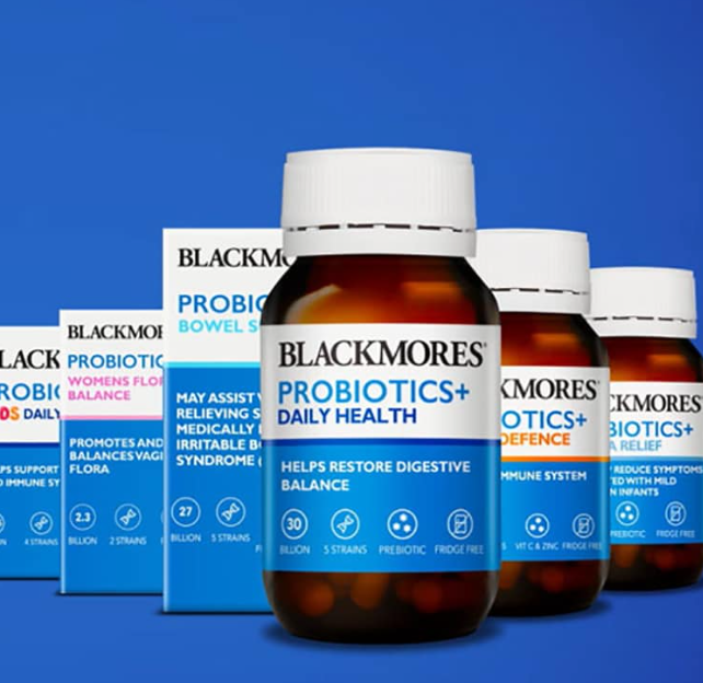 Men Vi Sinh Hỗ Trợ Hệ Miễn Dịch Blackmores Probiotics+ Immune Defence Gut Health Vitamin 30 Viên