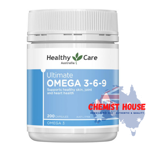 Healthy Care Ultimate Omega 3-6-9 - Viên uống tổng hợp Omega 3-6-9 200 viên