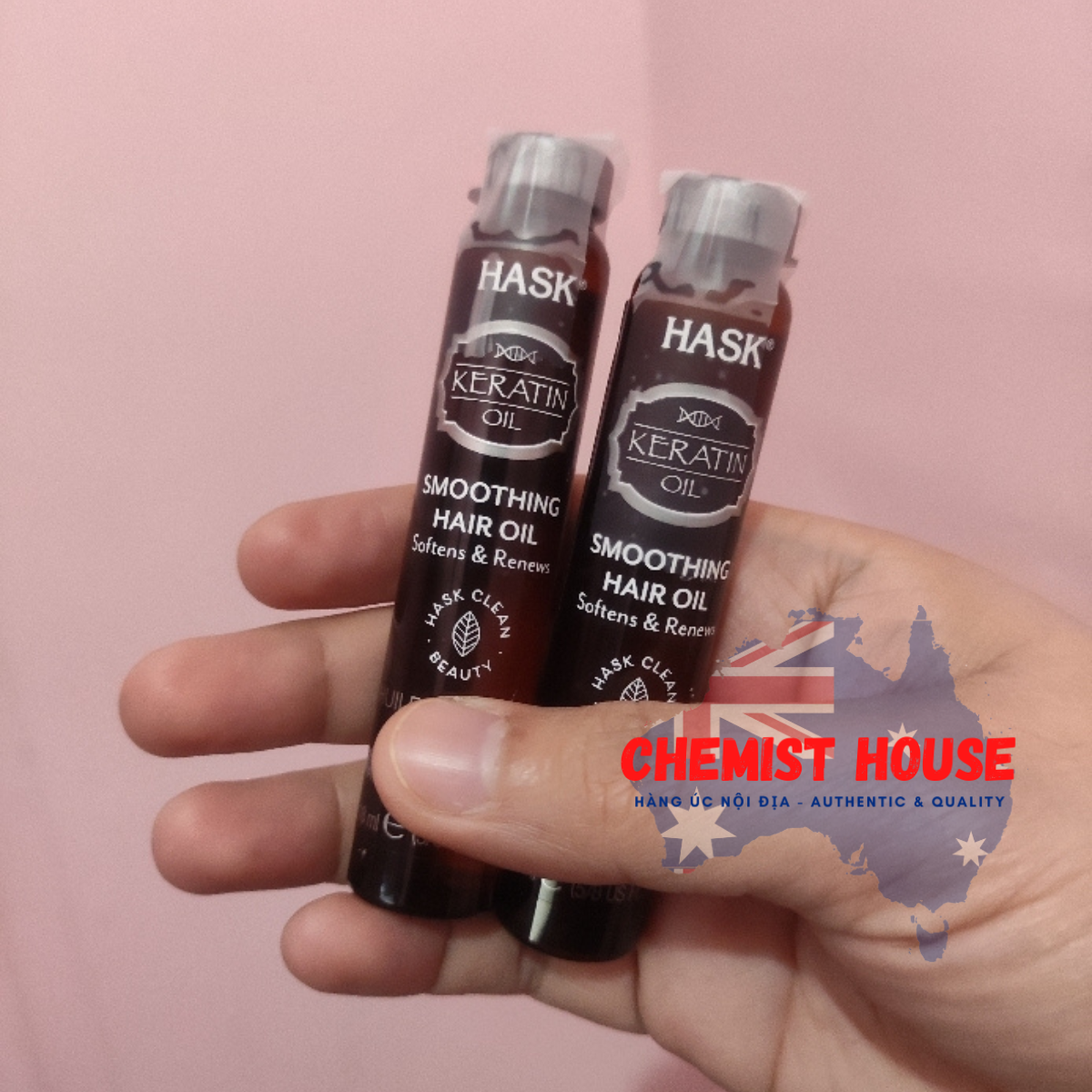 Keratin Oil Làm Mượt Tóc Hask Keratin Vial 18ml