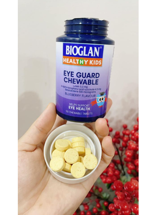 Viên Nhai Bổ Mắt Cho Trẻ Bioglan Kids Eye Guard Chewable 50 Tablets