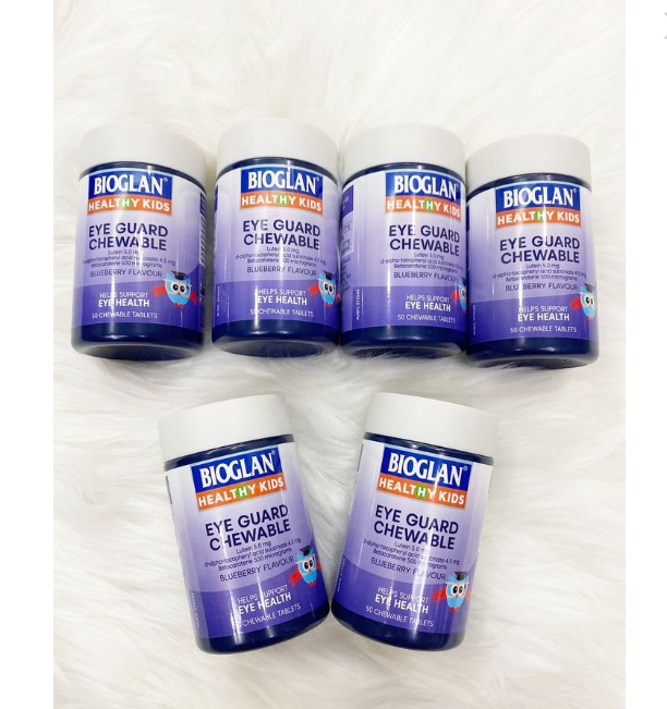 Viên Nhai Bổ Mắt Cho Trẻ Bioglan Kids Eye Guard Chewable 50 Tablets