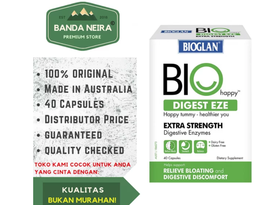 Viên uống giảm đầy bụng khó tiêu Bioglan Biohappy Digest Eze 40