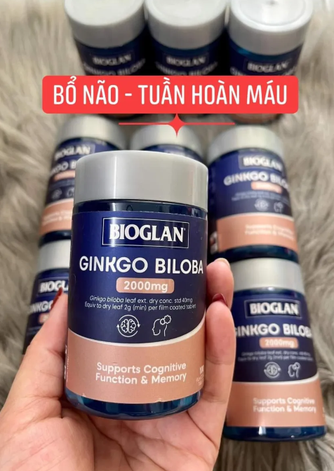 Tăng cường trí nhớ của Úc Bioglan Ginkgo Biloba 2000mg 100 Tablets