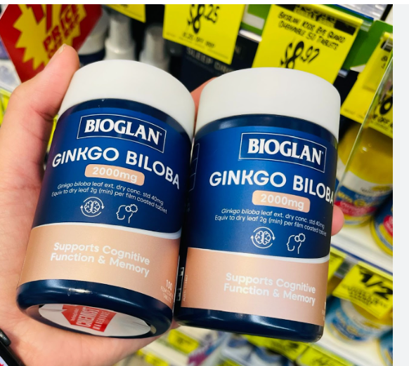 Tăng cường trí nhớ của Úc Bioglan Ginkgo Biloba 2000mg 100 Tablets
