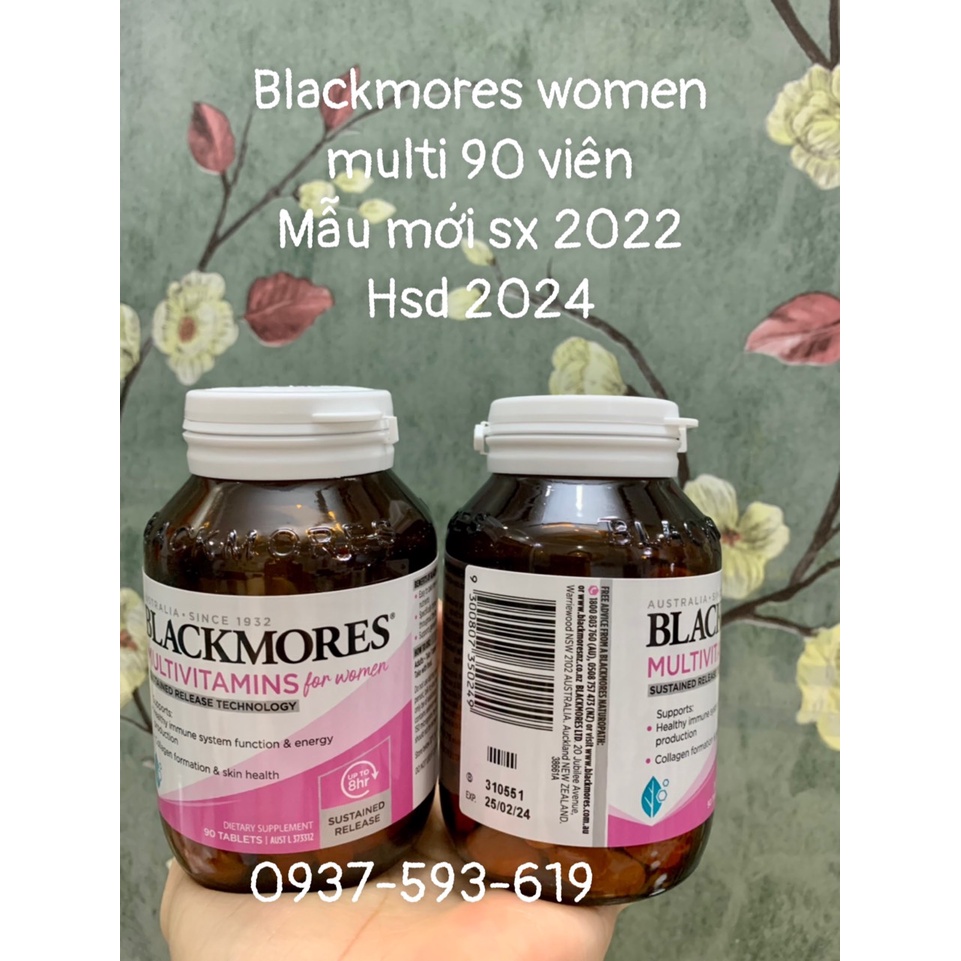 Blackmores Vitamin Tổng Hợp Nam Nữ Úc - Blackmores Multivitamin For Men | Women Tăng Năng Lượng Sức Khỏe Toàn Diện