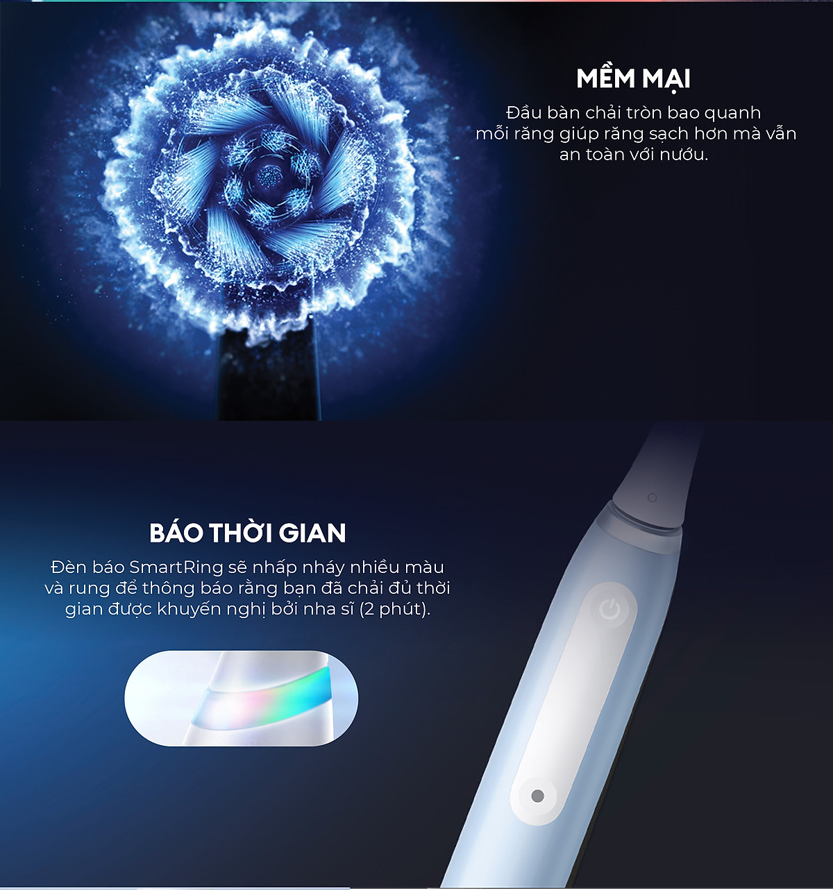 Bàn Chải Điện Oral-B iO Series 3 Màu Đen Chính Hãng - Oral B Power Toothbrush iO 3 Series Black