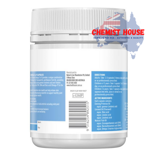 Healthy Care Ultimate Omega 3-6-9 - Viên uống tổng hợp Omega 3-6-9 200 viên