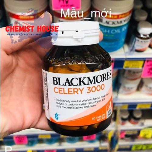 Blackmores Celery 3000 - Viên uống phòng ngừa bệnh gout 50 viên