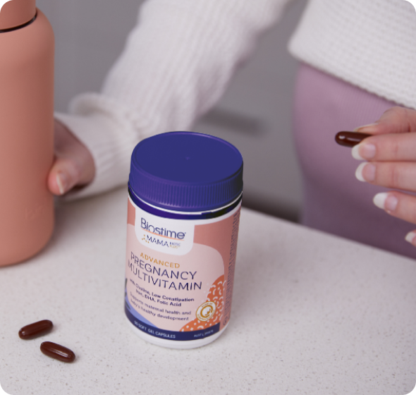 Vitamin Tổng Hợp Dành Cho Mẹ Bầu Trong Giai Đoạn Mang Thai - Biostime MamaBiotic Plus Advanced Pregnancy Multivitamin