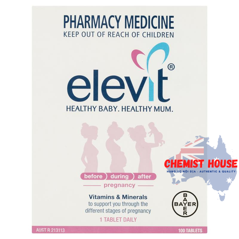 Elevit - Vitamin tổng hợp cho mẹ bầu 100 viên (100 ngày)