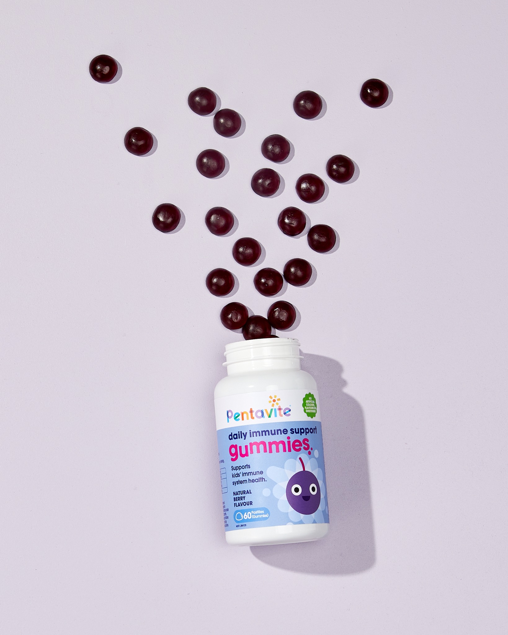 Pentavite Kẹo Dẻo Tăng Sức Đề Kháng Cho Bé Cho Bé Từ 2 Tuổi 60 Viên - Pentavite Daily Immune Daily Kids Gummies 60 Gummies