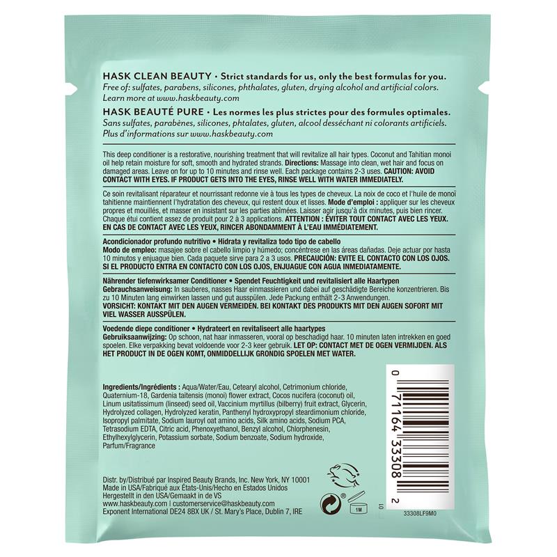 Hask Deep Conditoner Kem Ủ Tóc Chuyên Sâu Mềm Mượt Khỏe Tóc Giảm Hủ Tổn Gãy Rụng Dầu Xả Cao Cấp Hask Úc