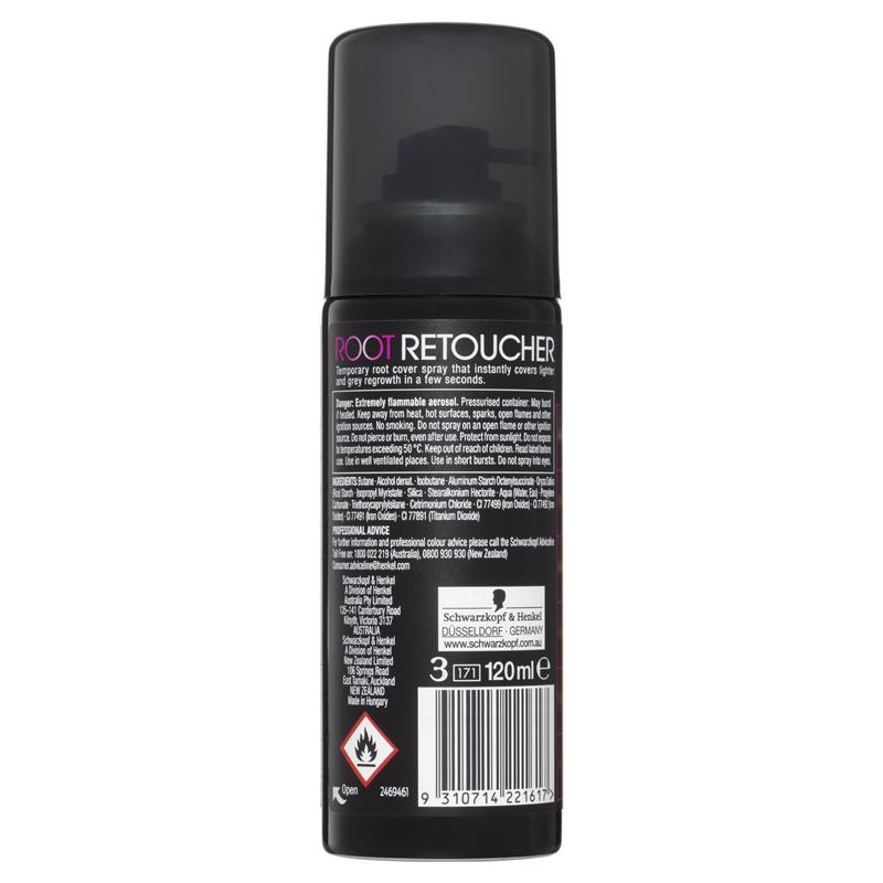 Xịt nhuộm tóc hữu cơ màu nâu tạm thời Schwarzkopf - Schwarzkopf Root Retoucher Brown Spray