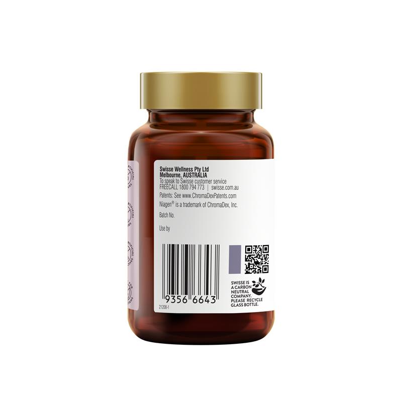 Viên Uống Đẹp Da Với NR Niagen &Vitamin C Hình Thành Collagen Tái Tạo Da - Swisse Beauty Activator 30 Viên