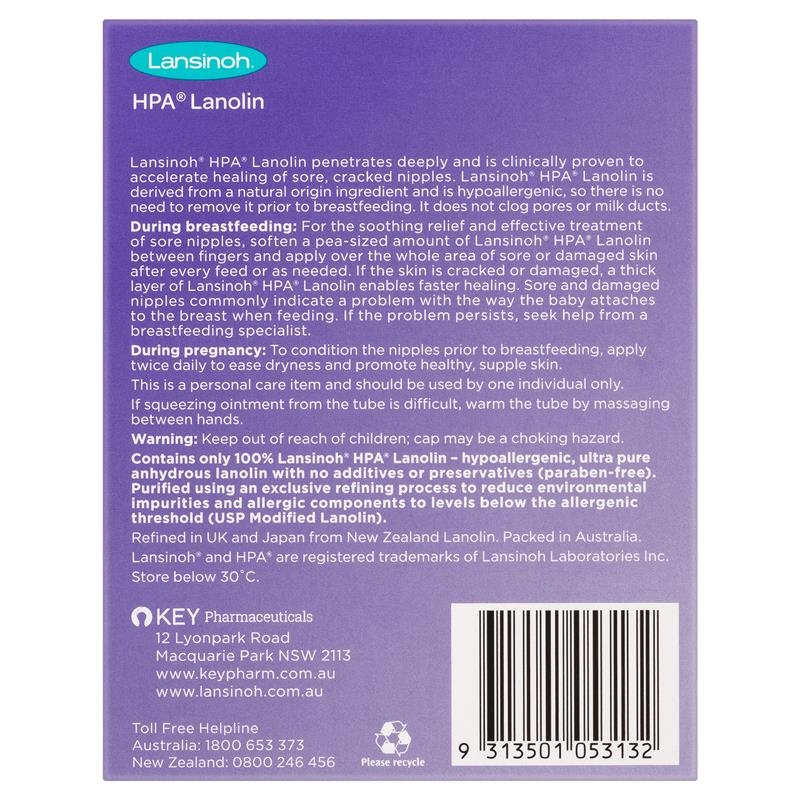 Kem bôi trị nứt đầu ti - cực phù hợp cho mẹ cho con bú Lansinoh® HPA® Lanolin 15g