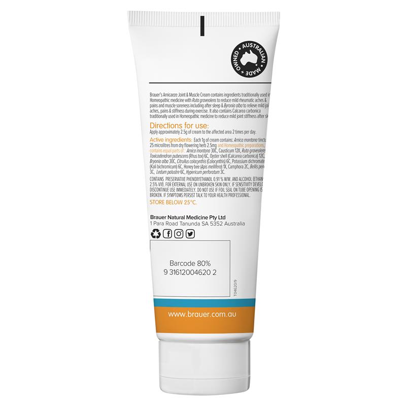 Kem Trị Đau Khớp Và Cơ Cho Người Lớn Và Trẻ Em Brauer Arnicaeze Joint & Muscle Cream 100g