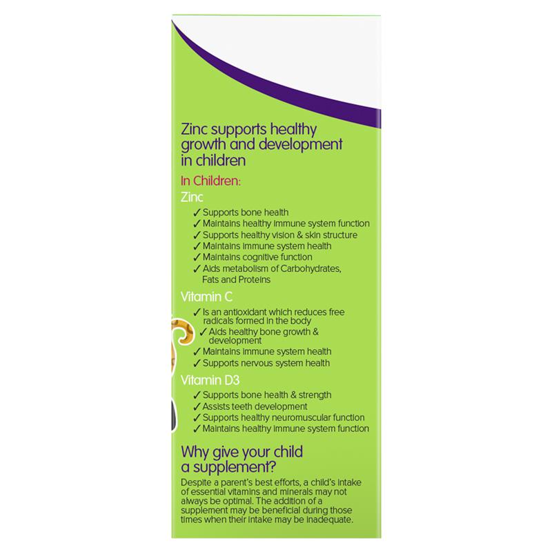 Siro Bổ Sung Kẽm, Vitamin C Và Vitamin D Cho Bé Trên 1 Tuổi Brauer Kids Liquid Zinc 200ml