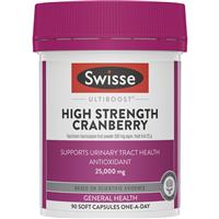 Viên uống hỗ trợ đường tiết niệu Swisse Ultiboost High Strength Cranberry 90 capsules