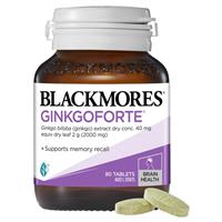 Viên uống bổ não, tăng cường trí nhớ Blackmores Ginkgo Forte 80 Tablets